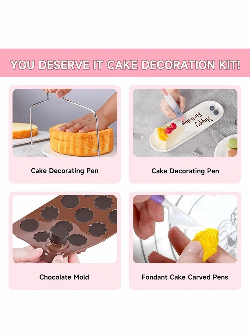 Cake Decorating Kit - Cake Turntable for Decorating with Baking Springform Pans